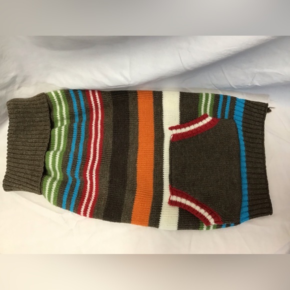 Brown and Red Dog Sweater - Picture 1 of 8